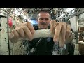 Wet Washcloth In Space - What Happens When You Wring It? | Video