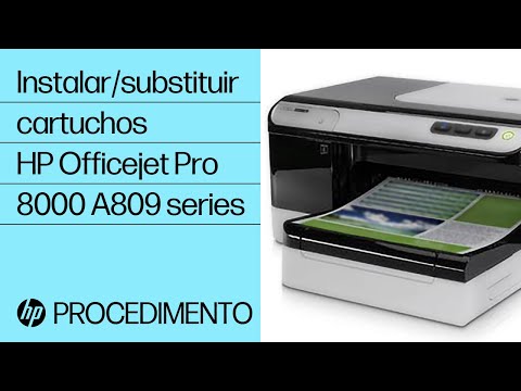 Instalar/substituir cartuchos (HP Officejet Pro 8000 A809 series) Duration: 5:47. Total Views: 8,275