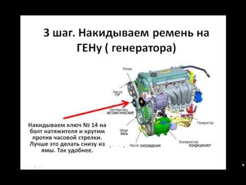 ЗАМЕНА ПОЛИКЛИННОВОГО РЕМНЯ КИА РИО 2012 ЗАМЕНА ПОЛИКЛИННОВОГО РЕМНЯ КИА РИО 2012