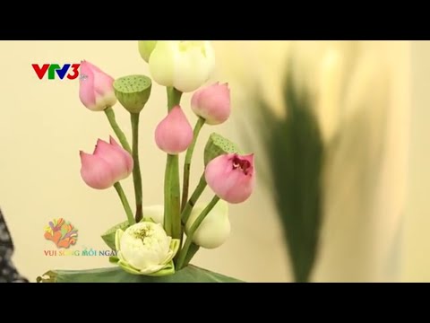 Cắm hóa nghệ thuật: Cảm hứng từ hoa sen