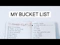 My Bucket List!