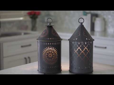Candle Warmers Sunshine Tin Punched Candle Warmer Lantern - 9953495