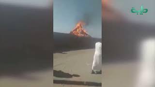 اشتعال النيران بشكل غريب مجهول المصدر بقرية قرقيس بولاية كسلا | تريند السودان