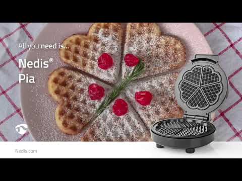 Piastra per Waffle, 5 Waffle a Forma di Cuore, Piastre