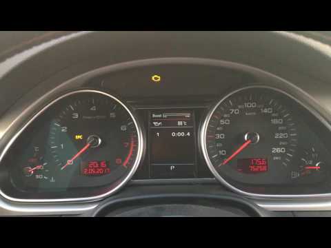 Активация теста стрелок, температуры масла и таймера круга Audi Q7 в Перми vagcomperm