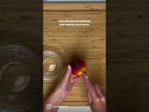 How to perfectly slice peaches