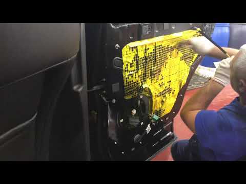 Шумоизоляция четырех дверей, антискрип обработка дверных карт на Форд Эксплорер