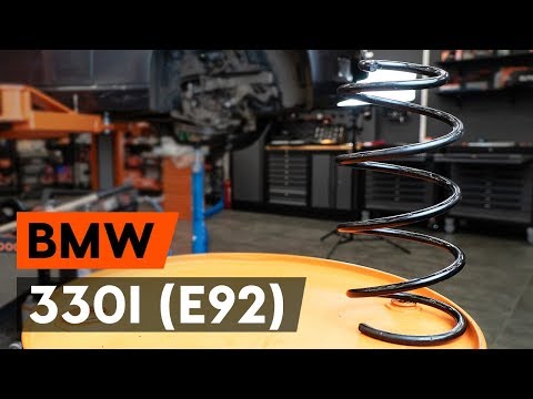 Как заменить переднюю пружину стойки амортизатора BMW 330i 3 (E92) (ИНСТРУКЦИЯ AUTODOC)