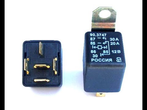 1.Как подключить 4-х контактное реле (схема) | How to connect the 4-pin relay (scheme)