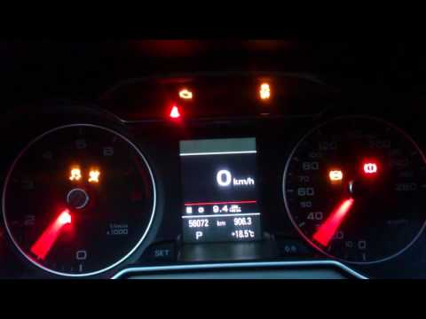 Тест панели приборов Audi B8 FL