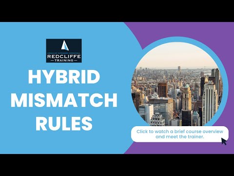 Hybrid Mismatch Rules Live Webinar