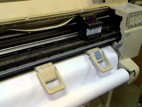 Plotter HP DesignJet 450C Duration: 2:00. Total Views: 20,373