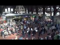 Flash mob at Copenhagen Central Station. Copenhagen Phil playing Ravel's Bolero.