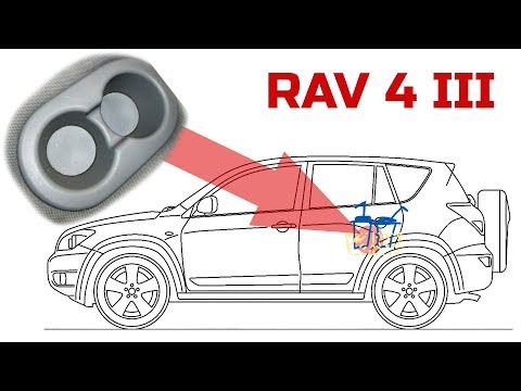 Как снять подстаканник на Тойоте.? Тойота RAV 4 III (2007)