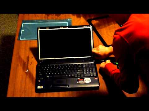 How To Replace Laptop Screen Toshiba Satellite C655D-S5136