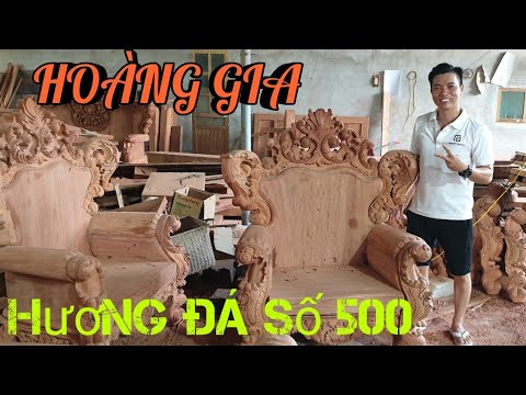 Đẳng Cấp Bộ Bàn Ghế HOÀNG GIA Gỗ Hương Đá khủng 10 món |Đồ Gỗ Trâm Anh| số 500