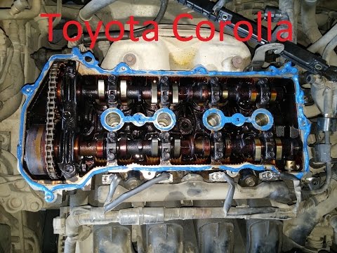 Замена прокладки клапанной крышки Toyota Corolla 2001 vvt-i