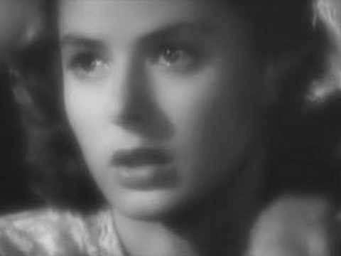 Ingrid Bergman Scenes from Casablanca Video responses