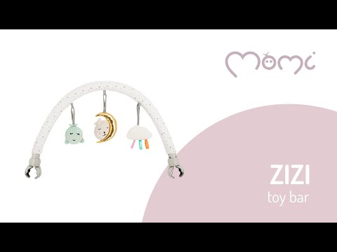 MoMi ZIZI otroška palica z igračami, univerzalna, senzorične igrače, večbarvna