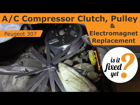 A Compressor Clutch, Pulley & Electromagnet Replacement - Peugeot 307