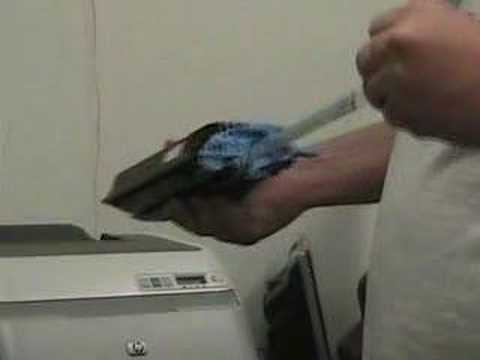 Installing a toner cartridge in a HP LaserJet 2605dn. Duration: 2:01. Total Views: 41,944