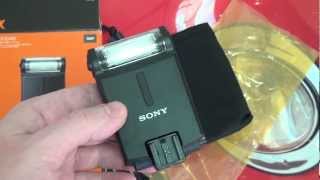 Sony HVL-F20AM External Flash Unboxing - YouTube