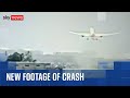 New footage shows moment Air India plane takes off and crashes