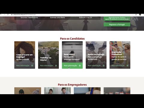 Quais os serviços disponíveis no portal IEFP online?