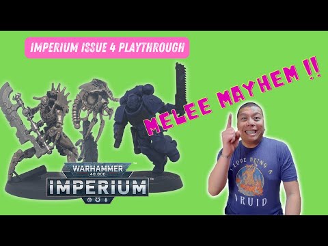 Imperium issue 4 PLAYTHROUGH! Melee mayhem!! Destroyers vs Intercessors & company- who will win??