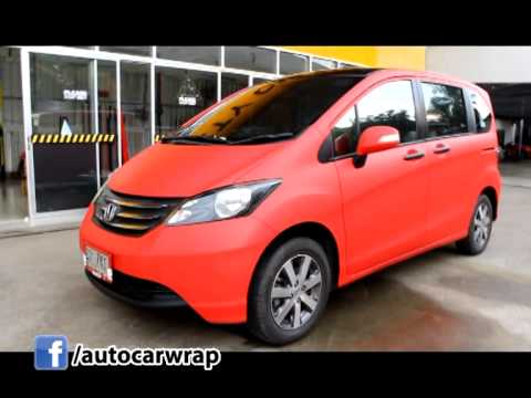 Honda Freed Wrap Matt Red by autocarwrap