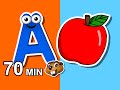 Alphabet Phonics Songs & More | Busy Beavers 70 Min Kids Compilation, Baby Learning, Kindergarten