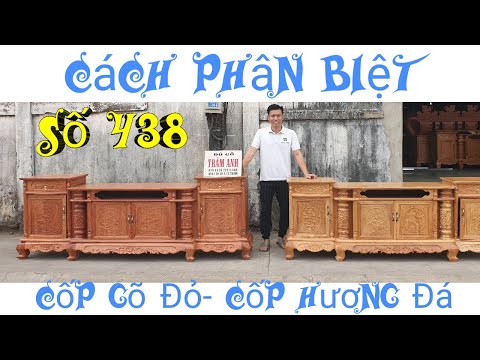 Cách Phân Biệt Cốp TiVi Gõ Đỏ Và Hương Đá |Đồ Gỗ Trâm Anh| Số 438