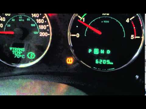 Die Temperatur des Jeep wrangler Automatikgetriebes