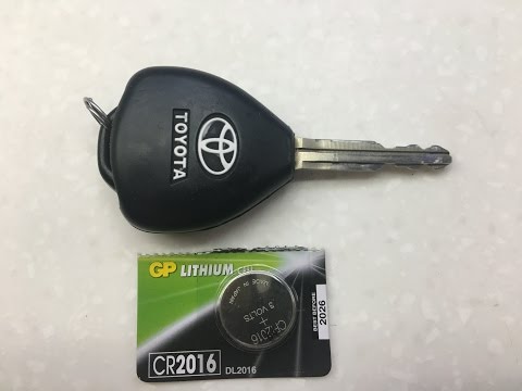 Замена элемента питания (батарейки CR2016) в ключе Toyota