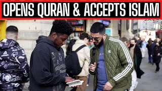 COUPLE ACCEPT ISLAM BEFORE MARRIAGE - PICCADILLY CIRCUS
