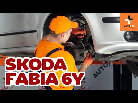 Как да сменим предна стойка на стабилизатор на Skoda Fabia 6Y ИНСТРУКЦИЯ | AUTODOC