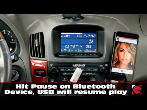 Lexus Rx GROM USB Android iPhone Bluetooth Car Kit Demo