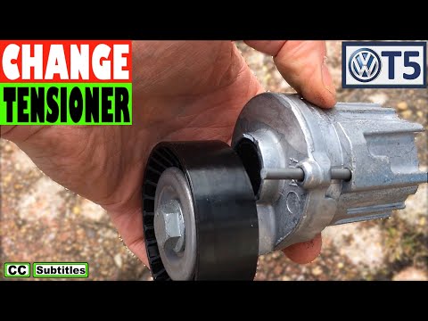 How to replace Serpentine Belt Tensioner VW T Power Steering Failure Belt Change
