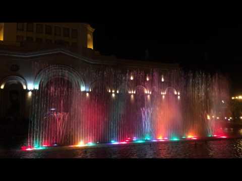 Dancing fountains in Yerevan