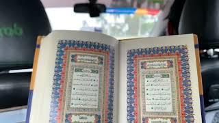 Reciting Quran in car while travelling in Ramadan