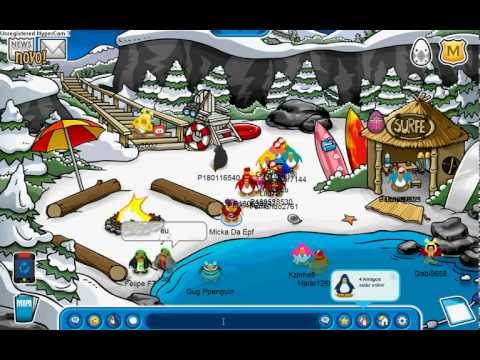 video "Watch Club Penguin Usando Um Codigo Para Destravar Peruca Para