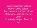FEVICOL SE LYRICS - Dabangg 2
