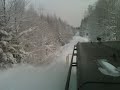 Snow-fighting with Green Cargo Td locomotive (rebuilt T44)