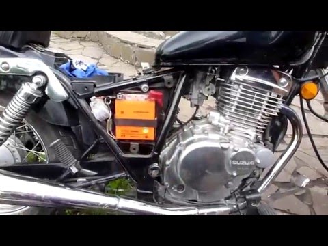 Мотоцикл сузуки как снять аккумулятор