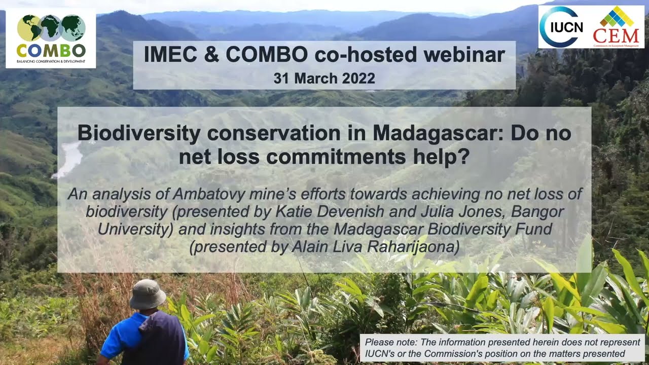 Biodiversity conservation in Madagascar: Do no net loss commitments help? Webinar video thumbnail
