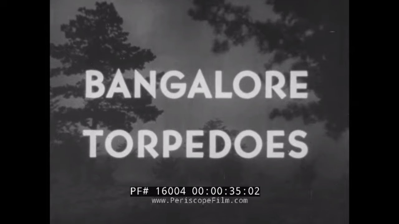 U.S. Army WW2 Explosives and Demolition Training -Film Bangalore Torpedo