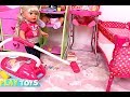 Baby Doll Washing Machine Laundry toys - Baby Dolls messy feeding vacuum cleaner doll house toys