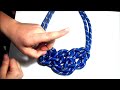 COMO HACER UN COLLAR DE NUDOS A LA MODA. HOW TO MAKE A KNOT CORD NECKLACE. TUTORIAL DIY.