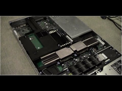 Dell PowerEdge 1850 1u Server Tour, Startup & Openup (Volume Alert!!)