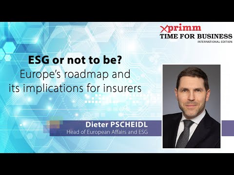 Europe’s roadmap for ESG and its implications for insurers with Dieter Pscheidl, VIG